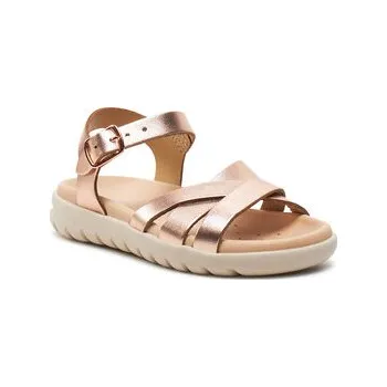 Dámské sandále Sandály Geox J Sandal Soleima Gir J45GSA 000CF C7018 M Růžové zlato 24