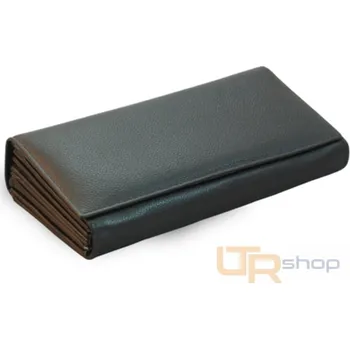 Peněženka 2401 číšnická kožená peněženka Arwel - Černá