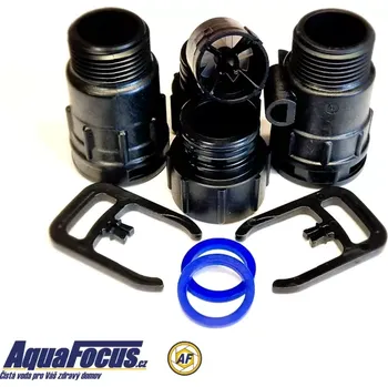 Filtrace vody Připojovací konektory s vodoměrnou vrtulkou a těsněním k řídícím ventilům RX