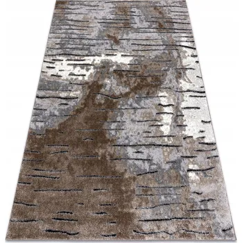 Koberec KOBEREC DVOUÚROVŇOVÝ 80x150 cm hnědá šedá #O141