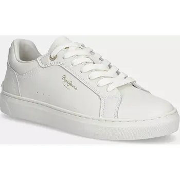 Dámské tenisky Kožené sneakers boty Pepe Jeans CAMDEN EDITION W béžová barva, PLS00041 01X, EUR 40