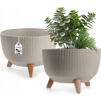 Květináč Květináč plast béžový Kadax 33 cm x 33 x 23,3 cm