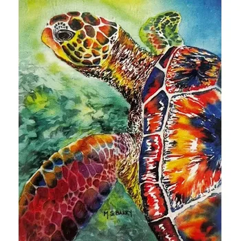 Diamantové malování Diamantové malování 5D 30x40 cm Želva