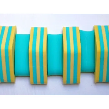 DENA PLAVECKÝ PÁS PRUH - žlutá-zelená 11 dílků (malý dílek zelený)