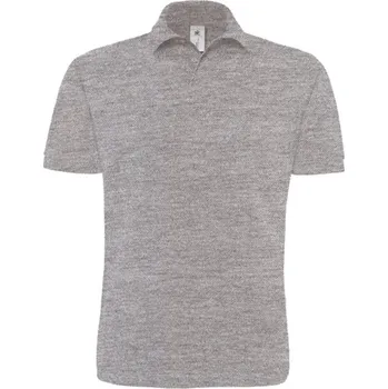 Pánská košile B&C Pánská polokošile PU422 Heather Grey XL