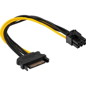 Kabel do PC Adaptér SATA / PCI-Express 6-pin AK-CA-30