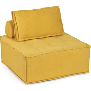 Látkové křeslo ERIK, žluté