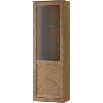 Knihovna Vitrína MIRI 10 1D dub rustikální