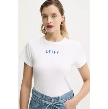 Pánské tričko Bavlněné tričko Levi's bílá barva, A8798 00X, vel. M