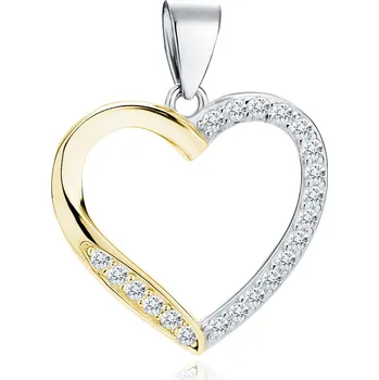 Přívěsek Olivie Stříbrný přívěsek SRDCE GOLD 9429 Ag 925; ≤1,4 g.
