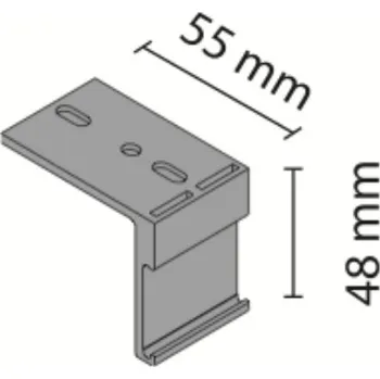 Nábytkové kování LAGUNA Držák pro krycí lištu K-075 - různé typy Typ uchycení: Do stropu