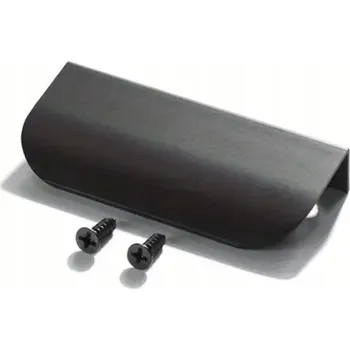 Nábytkové kování Nábytková úchytka hranová černá nerezová 15 x 3,9 x 1,3 cm