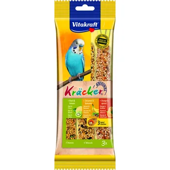 Pro ptáka Vitakraft CHOVEX Vitakraft KRÄCKER® MIX ANDULKA kiwi & pomeranč & sezam 3x30g