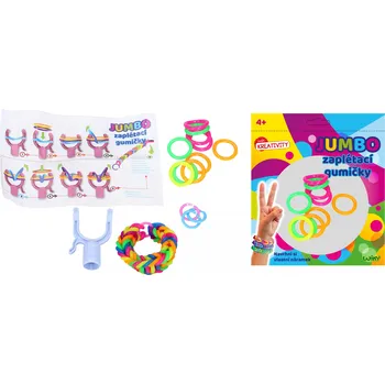 kreativní sada Kouzelné zaplétací JUMBO gumičky 72ks SET + příslušenství