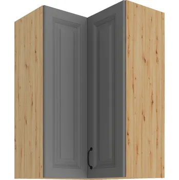 Kuchyňská skříňka Stolarz-Lempert Kuchyňská skříňka Stilo DustGRAR - horní rohová 60x60 GN-90 2F (°90), Dust Grey + Artisan