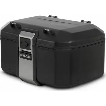 Zavazadlo na motocykl Vrchní hliníkový kufr na motorku SHAD Terra TR55 D0TR55100B ČERNÁ EDICE