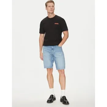 Pánské oblečení Calvin Klein T-Shirt Overlay Print K10K114158 Černá Regular Fit S