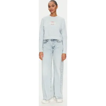 Dámská mikina Guess Jeans Mikina W5GQ20 K68I4 Světle modrá Regular Fit S