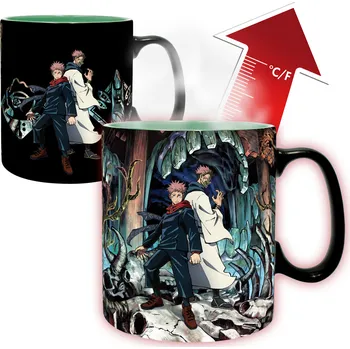 Šálek Anime z Jujutsu Kaisen - Hrnek Itadori and Sukuna s termo efektem - Žádný - vícebarevný