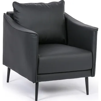 Kožené křeslo PATTY, černé