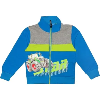 Chlapecká mikina Chlapecká mikina Kugo, modrá, svítící - Traktor Fendt Vario, vel. 128