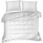 Povlečení 220x200 z bavlněného saténu bílé 70x80/2x
