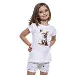 Dívčí krátké pyžamo Cornette 787/108 Chihuahua 122/128 Bílá