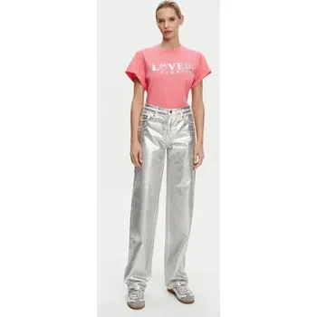 Dámské tričko PINKO T-Shirt 104605 A2D1 N55 Růžová Regular Fit M