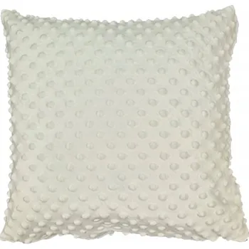 Povlak na polštářek Povlak na polštář 40x40 na zip Minky smetanový