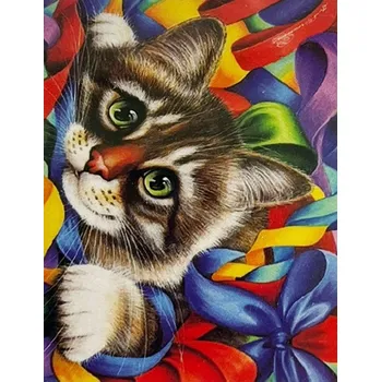 Diamantové malování Diamantové malování 5D 30x40 cm Kočka