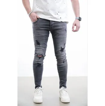 Dámské džíny 2Y Premium Šedé skinny fit džíny ZENITH Velikost: 32