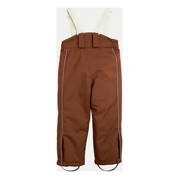 Snowboardové kalhoty Mini Rodini Lyžařské kalhoty Panda 2371014016 Hnědá Regular Fit 140_146