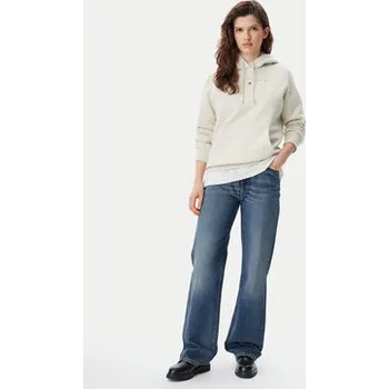 Dámská mikina Tommy Jeans Mikina Tonal Linear DW0DW20304 Béžová Regular Fit XXS