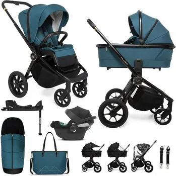 Kočárek MUUVO kombinovaný kočárek set 2v1 QUICK SE 2 Paradise Gold + ATON B2 I-SIZE + základna