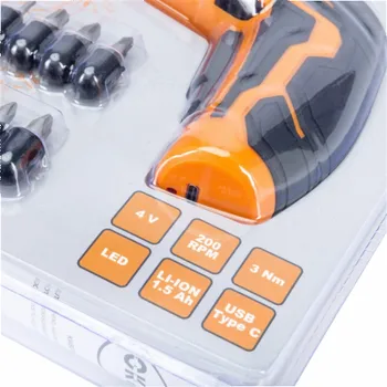 Okko KWSD08-4T, 4 V, 1,5 mAh Aku šroubovák