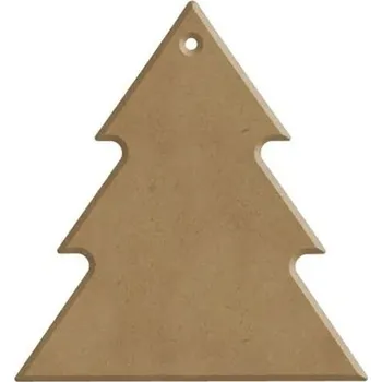 Vánoční dekorace Gomille Dřevěný výřez k dekoraci Gomille, závěsný, 6x6 cm - Stromeček