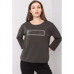 RELEVANCE Dlouhé triko černé s potiskem Velikost: UNI