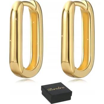 Náušnice Stříbrné náušnice RYZOST 925 Zlaté Náušnice STŘÍBRO Anglické Zapínání