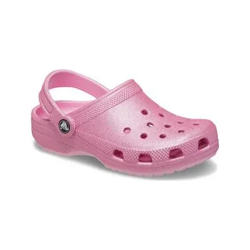 Dámská móda Nazouváky Crocs Classic Glitter Kids Clog T 206992 Růžová 23_24
