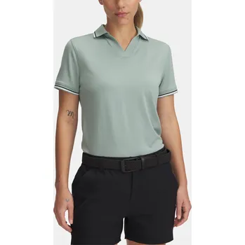 Dámské tričko Under Armour UA Drive SS Rib Polo 6000657-348 Zelená MD