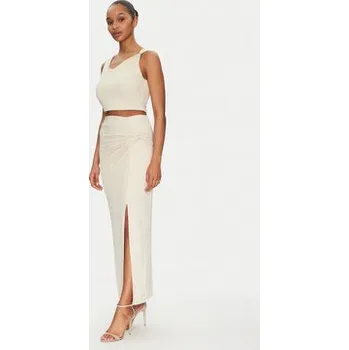 Dámská sukně Guess Midi sukně W5GD0E KAQL2 Béžová Regular Fit XXL