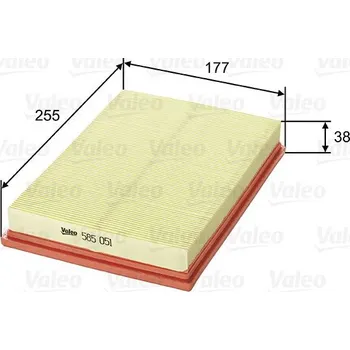 Filtr do auta Vzduchový filtr VALEO 585051