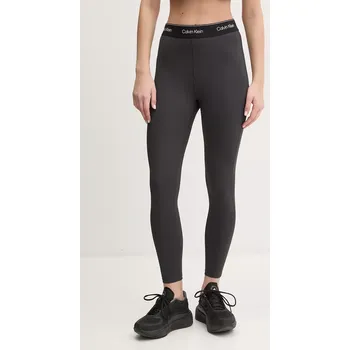 Dámské legíny Tréninkové legíny Calvin Klein Performance černá barva, s potiskem, LVGWS5L609 99X, vel. S
