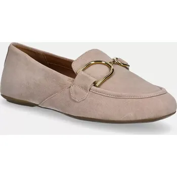 Dámské mokasíny Semišové mokasíny Geox D PALMARIA dámské, růžová barva, na plochém podpatku, D45MUJ 00021 C5149 D45MUJ.00021.C5149 39X, EUR 36