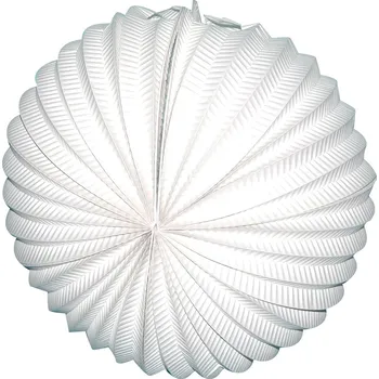 Party dekorace Wiky - Lampion koule - 25 cm, bílý
