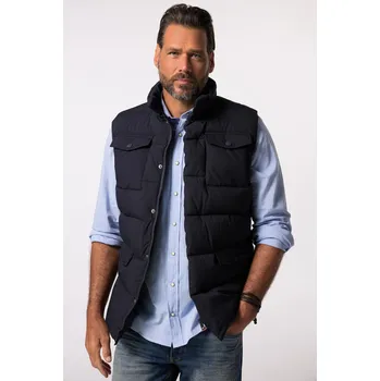 Pánská bunda JP1880, Plus size Prošívaná vesta JP1880, kolekce outdoor, stojáček, do 8XL pro plnoštíhlé nadměrná velikost, 834648130-1452, modrý, 3XL, Plus size oblečení, Oblečení pro vysoké muže, Nadměrné velikosti, Oblečení pro plnoštíhlé.