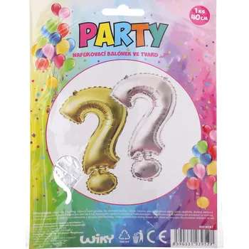 Balónek Balónek nafukovací ve tvaru "?" 40 cm
