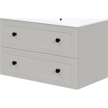 Koupelnový nábytek HELLEM koupelnová závěsná skříňka pod umyvadlo 80/2S, kašmírová + vyzvednutí ZDARMA