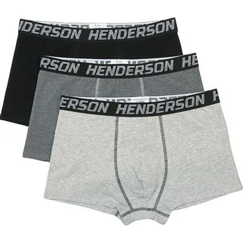 Boxerky 3 pack pánských boxerek Onset černo-šedé XL