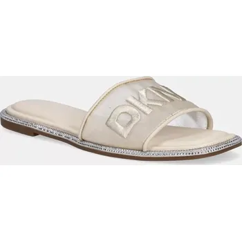 Dámské pantofle Pantofle Dkny Badin Logo dámské, béžová barva, K1565205 K1565205.BNE 01X, EUR 38